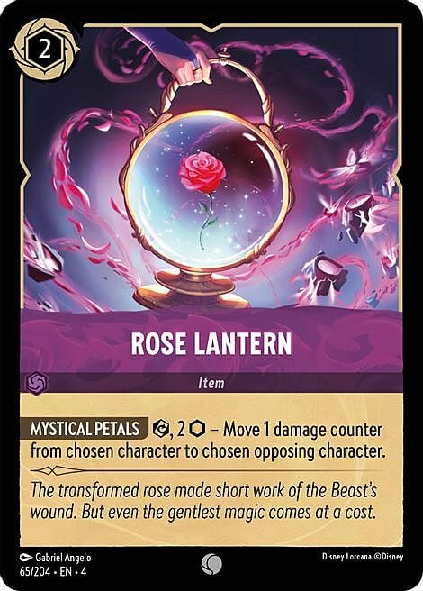 Rose Lantern Card Front