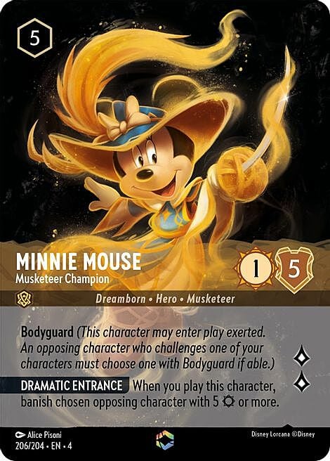 Minnie Mouse - Musketeer Champion Frente