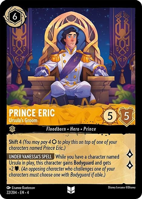 Principe Eric - Sposo di Ursula Card Front