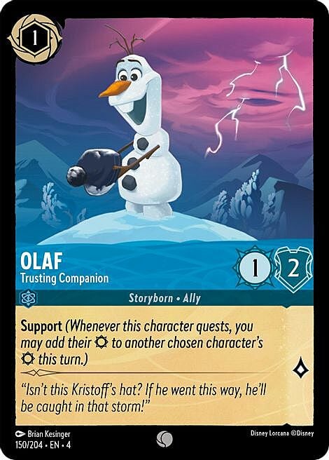 Olaf - Trusting Companion Card Front