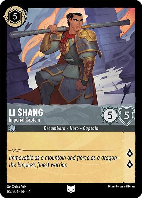 Li Shang - Imperial Captain Card Front