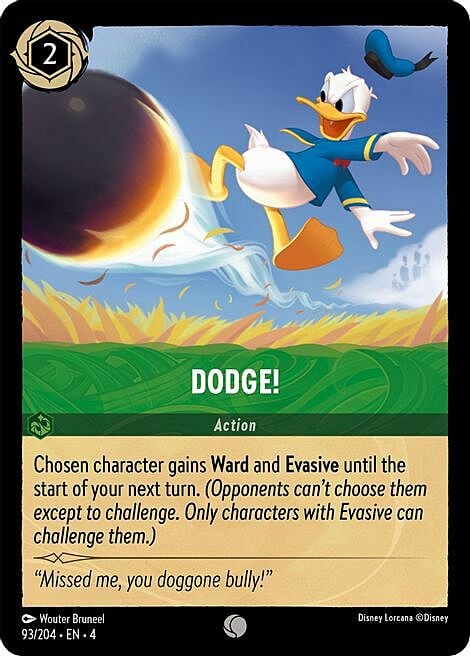 Dodge! Card Front