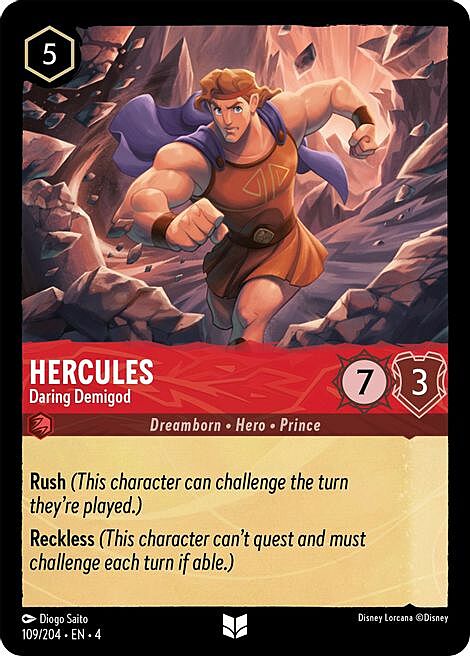 Hercules - Daring Demigod Card Front