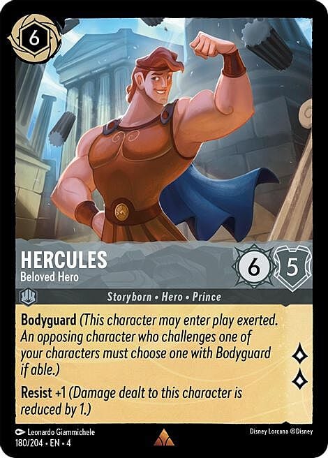 Hercules - Beloved Hero Card Front