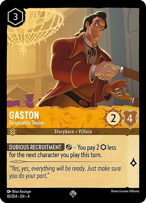 Gaston - Despicable Dealer Card Front