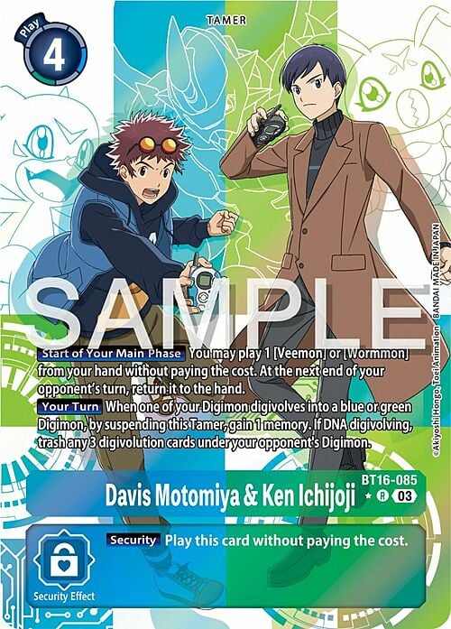 Davis Motomiya & Ken Ichijoji Card Front