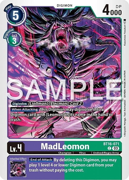 MadLeomon Card Front