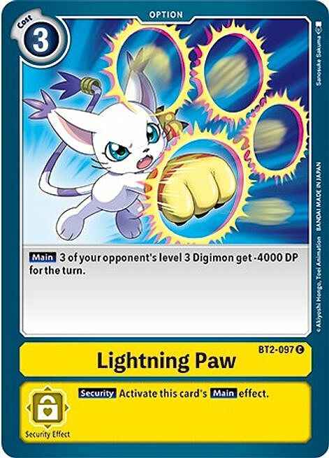 Lightning Paw Card Front