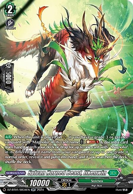 Sylvan Horned Beast, Ilkenwin Card Front