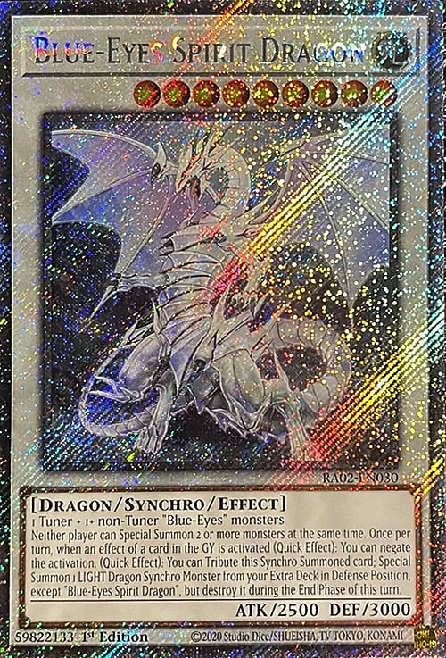 Blue-Eyes Spirit Dragon Card Front