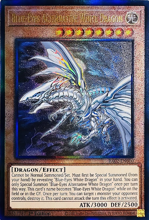 Blue-Eyes Alternative White Dragon Card Front