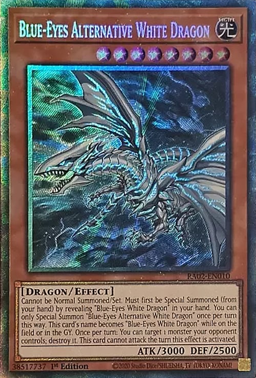 Blue-Eyes Alternative White Dragon Card Front