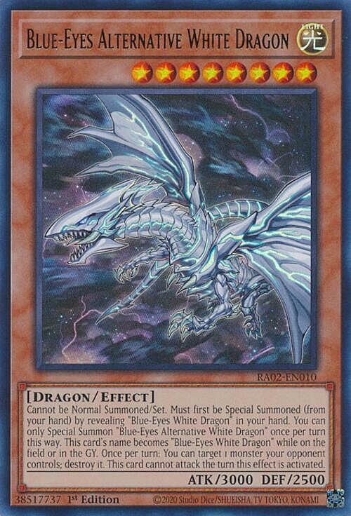 Blue-Eyes Alternative White Dragon Card Front