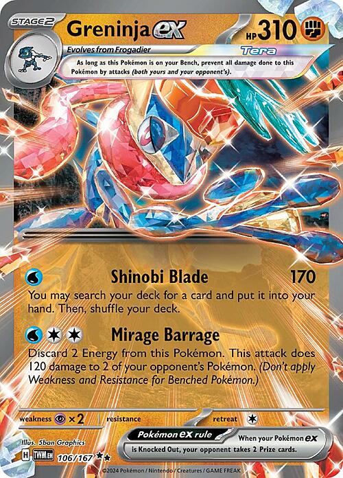 Greninja ex Card Front