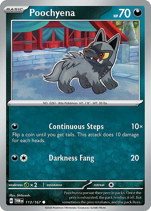 Poochyena Card Front