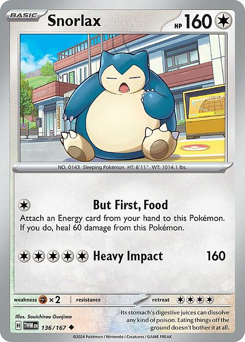 Snorlax Card Front