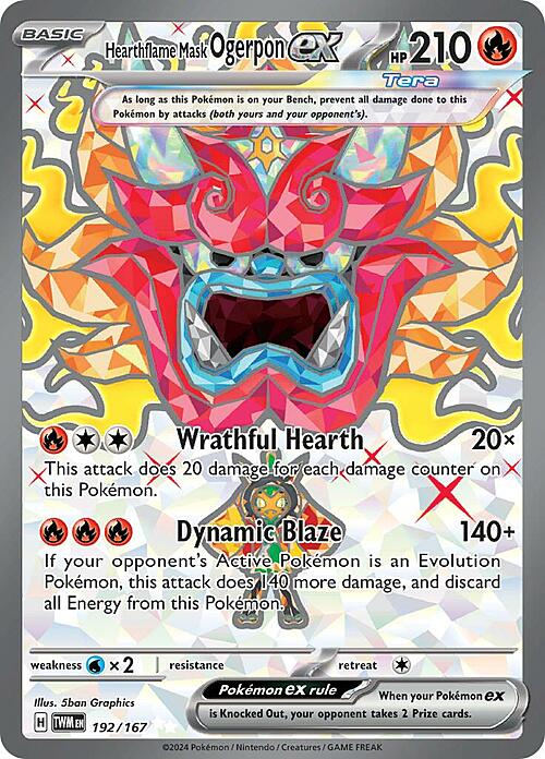 Hearthflame Mask Ogerpon ex Card Front