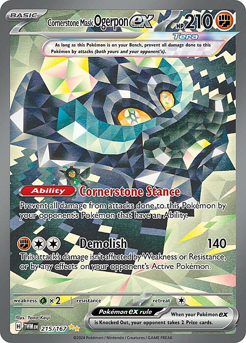 Ogerpon Maschera Fondamenta ex Card Front