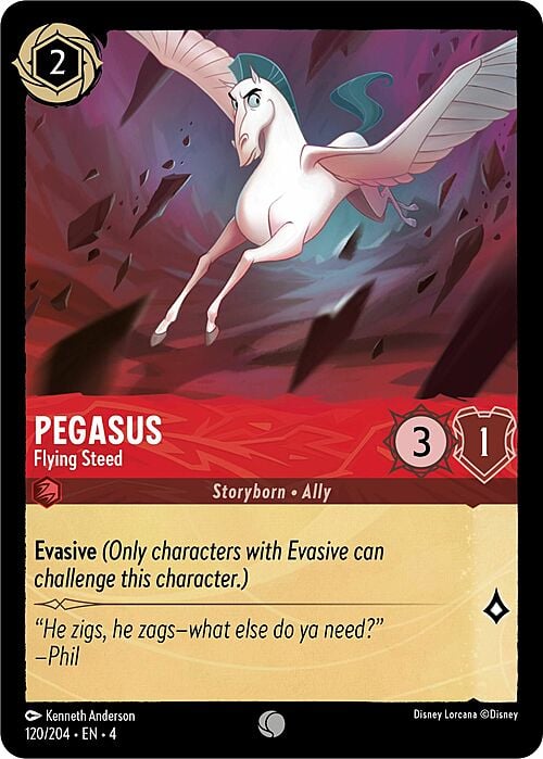 Pegasus - Flying Steed Card Front