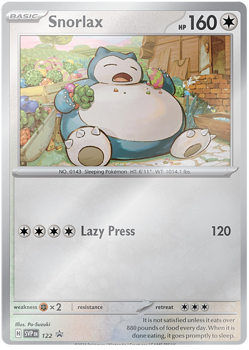 Snorlax Card Front