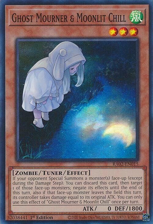 Fantasma in Lutto & Brivido Illuminato dalla Luna Card Front