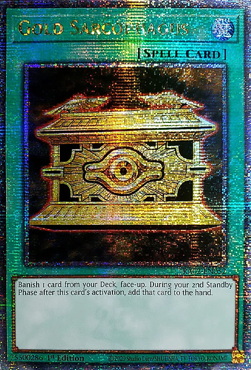 Gold Sarcophagus Card Front