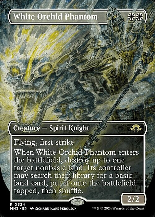 White Orchid Phantom Card Front