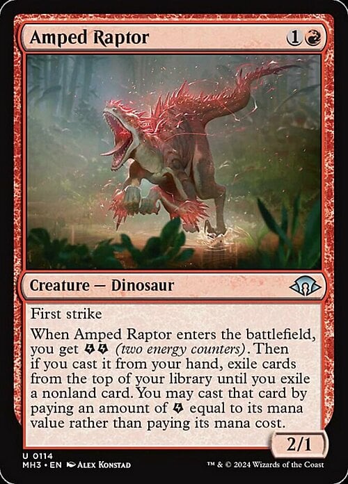 Amped Raptor Card Front