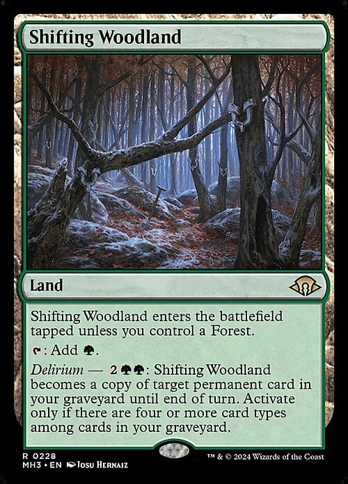 Shifting Woodland Card Front