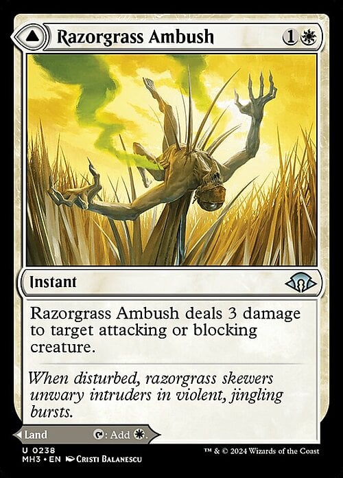 Razorgrass Ambush // Razorgrass Field Card Front