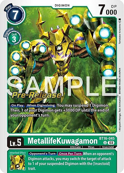 MetallifeKuwagamon Card Front