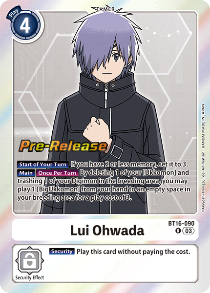 Lui Ohwada Card Front