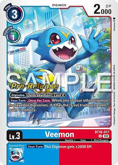 Veemon Frente