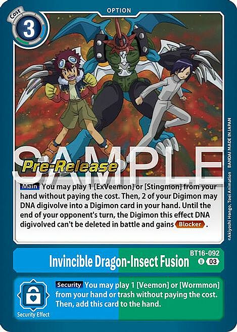 Invincible Dragon-Insect Fusion Card Front