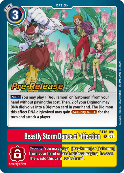 Beastly Storm Dance of Affection Card Front