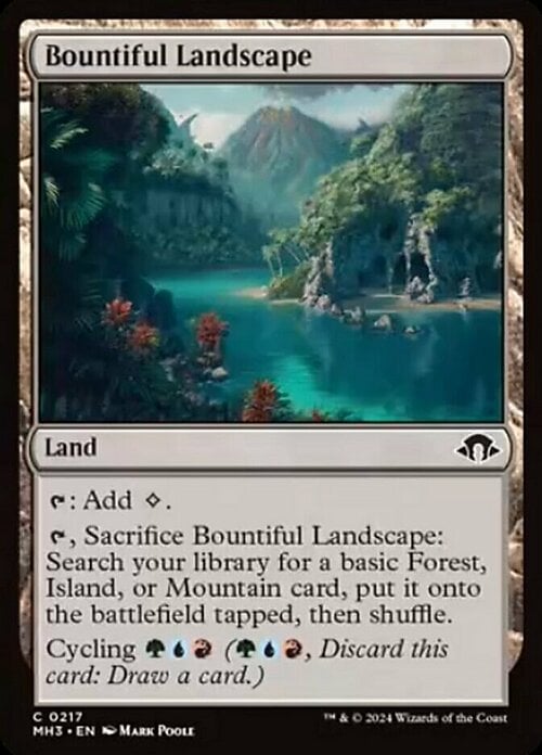 Bountiful Landscape Card Front