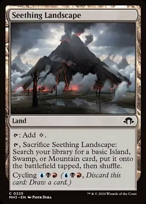 Seething Landscape Card Front