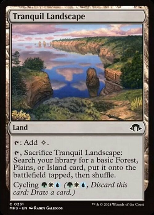 Tranquil Landscape Card Front