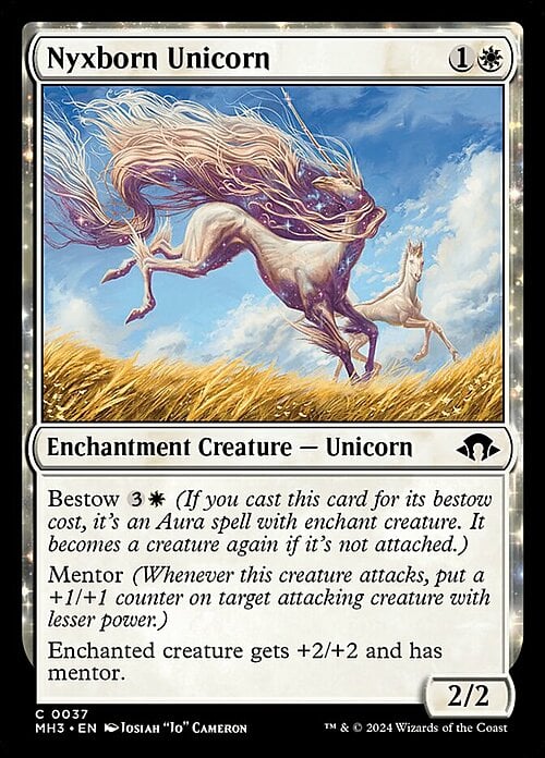 Nyxborn Unicorn Card Front