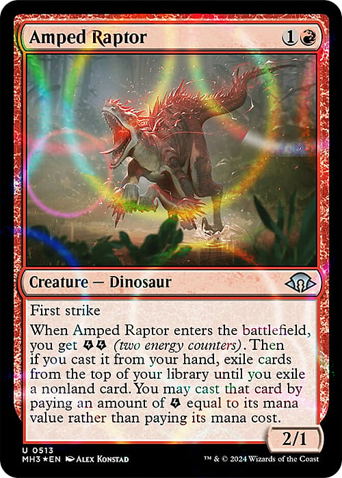 Amped Raptor Card Front