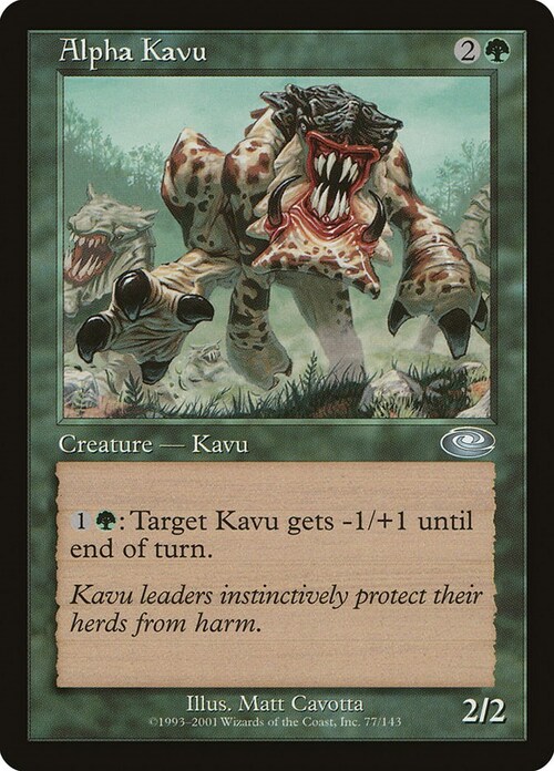 Kavu Alpha Card Front