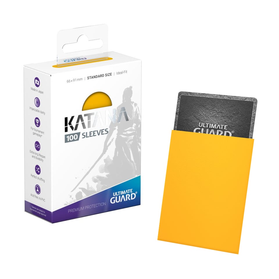 100 Ultimate Guard Katana Sleeves | Yellow