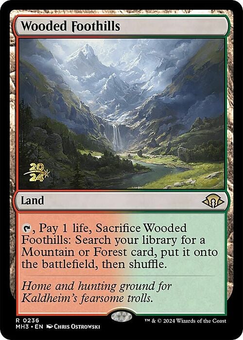 Wooded Foothills Card Front