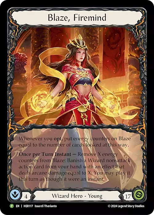 Blaze, Firemind Card Front