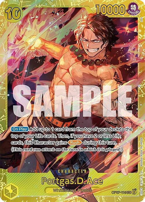 Portgas.D.Ace Card Front