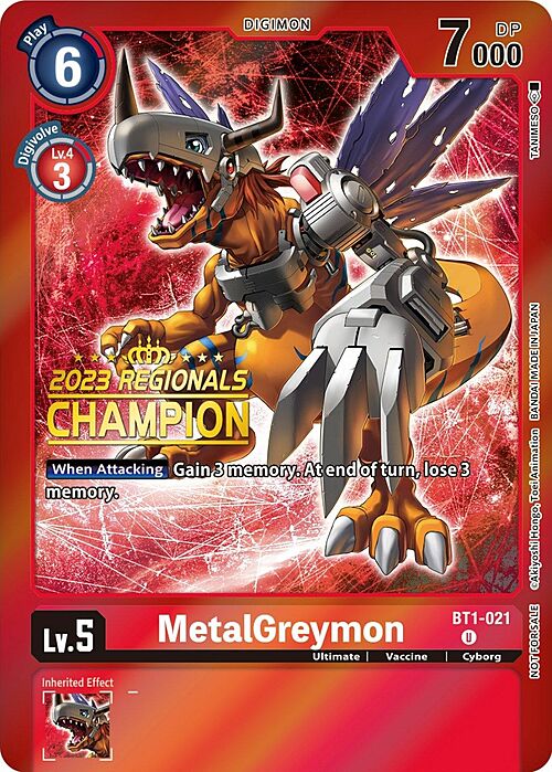 MetalGreymon Card Front