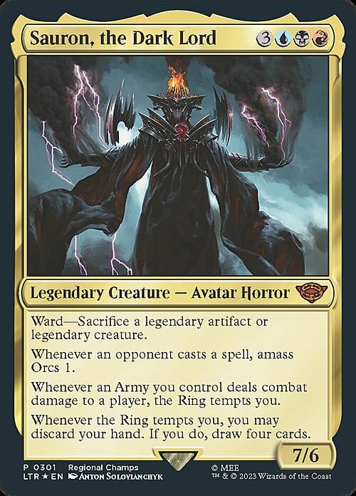 Sauron, l'Oscuro Signore Card Front