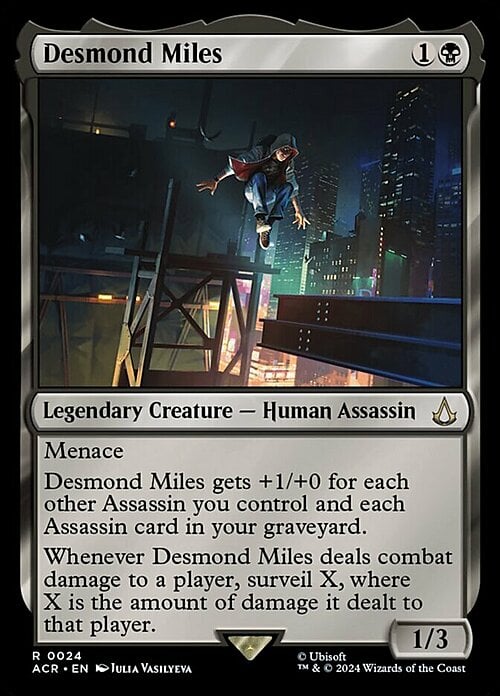 Desmond Miles Card Front
