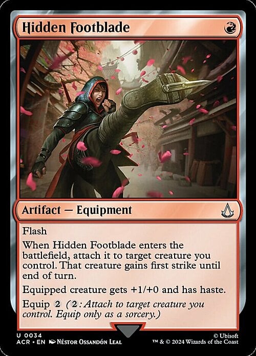 Hidden Footblade Card Front