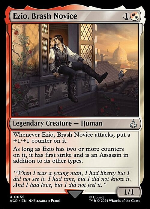 Ezio, Brash Novice Card Front